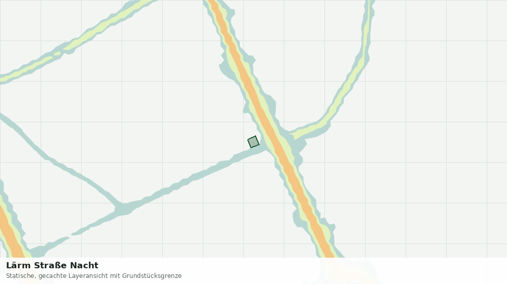 Statische Kartenansicht: Lärm Straße Nacht