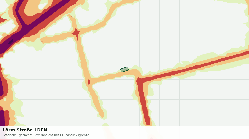 Statische Kartenansicht: Lärm Straße LDEN
