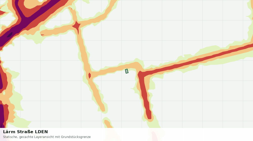 Statische Kartenansicht: Lärm Straße LDEN