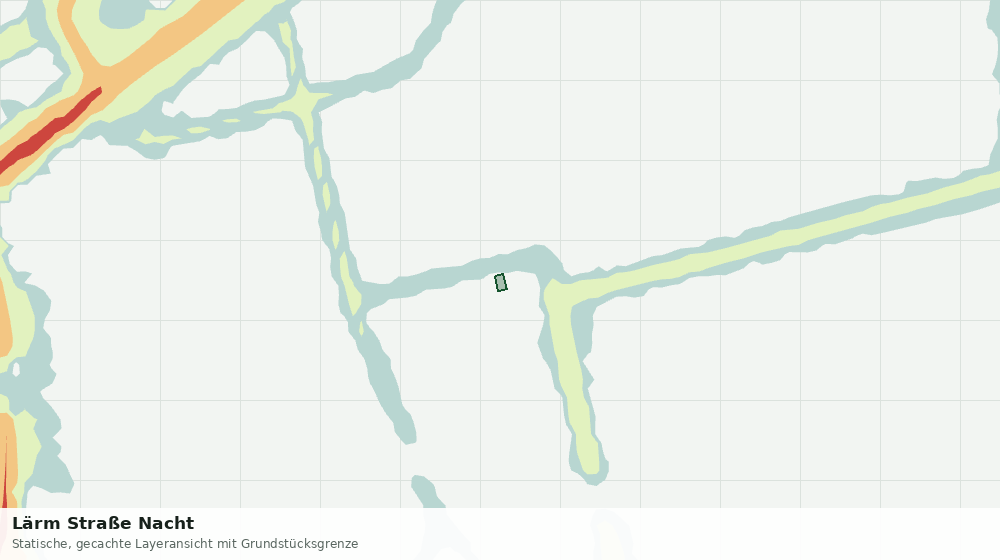 Statische Kartenansicht: Lärm Straße Nacht