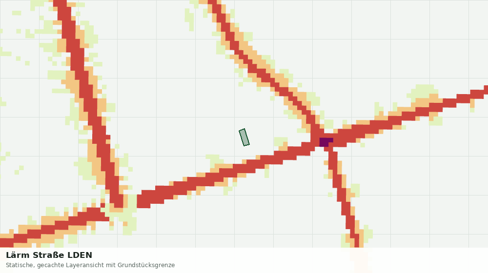 Statische Kartenansicht: Lärm Straße LDEN