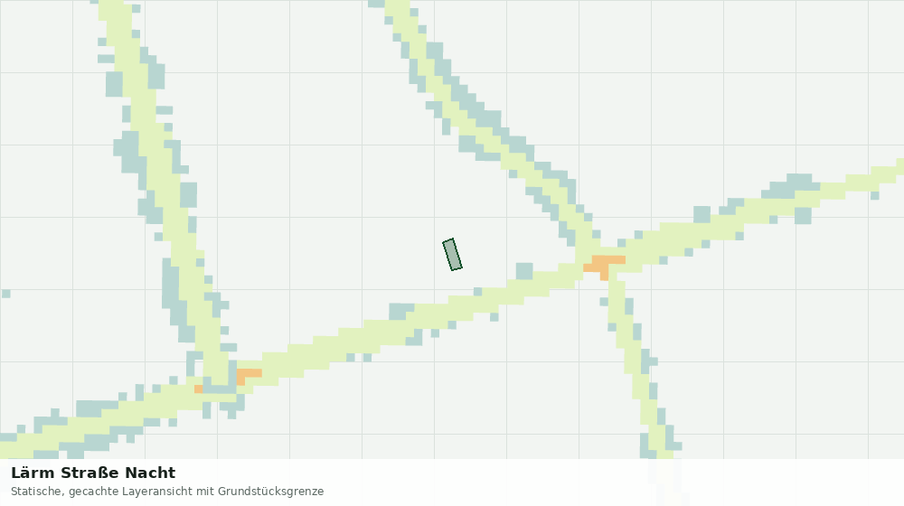 Statische Kartenansicht: Lärm Straße Nacht