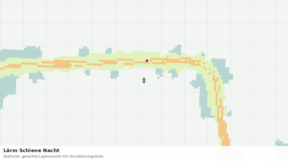 Statische Kartenansicht: Lärm Schiene Nacht