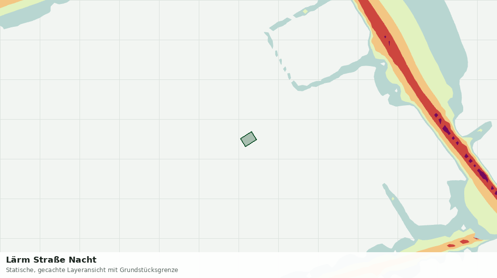 Statische Kartenansicht: Lärm Straße Nacht