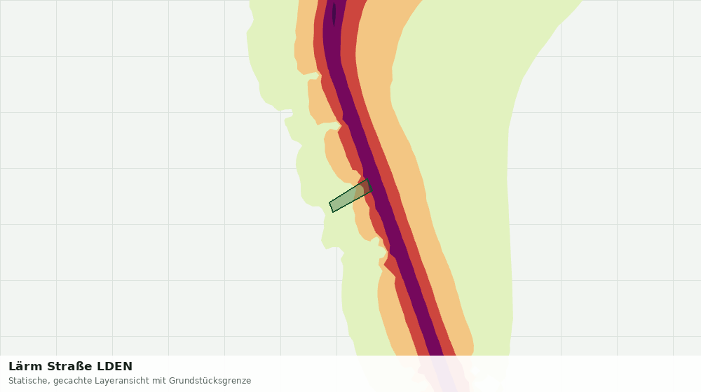 Statische Kartenansicht: Lärm Straße LDEN