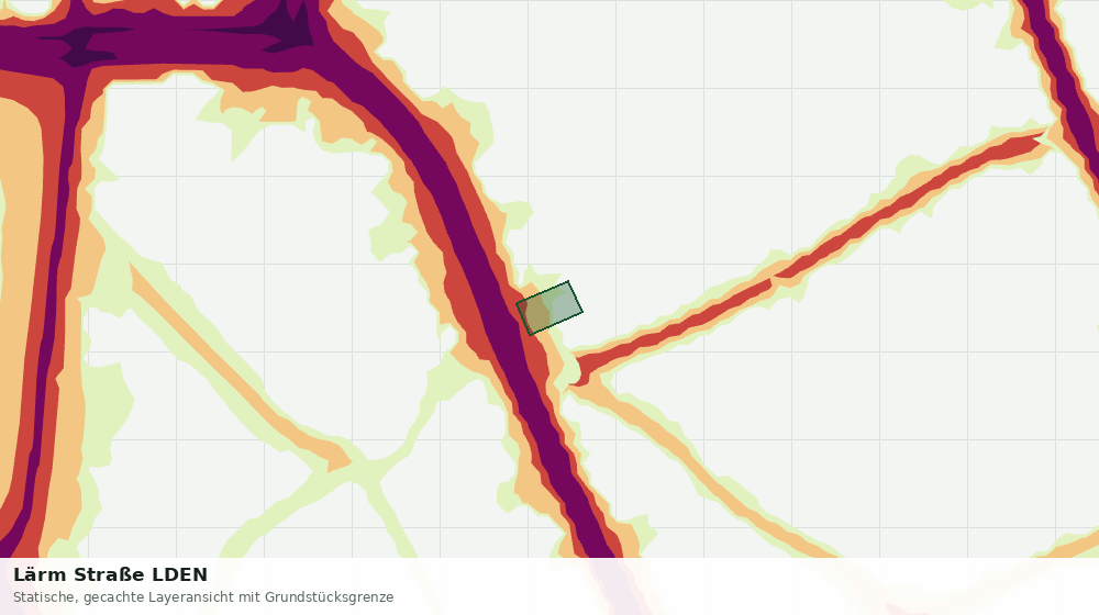 Statische Kartenansicht: Lärm Straße LDEN
