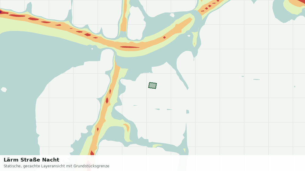 Statische Kartenansicht: Lärm Straße Nacht