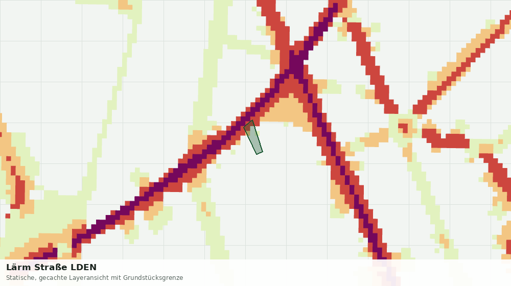 Statische Kartenansicht: Lärm Straße LDEN
