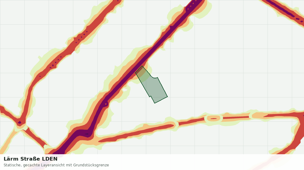 Statische Kartenansicht: Lärm Straße LDEN