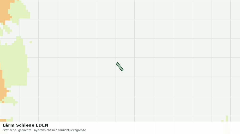 Statische Kartenansicht: Lärm Schiene LDEN