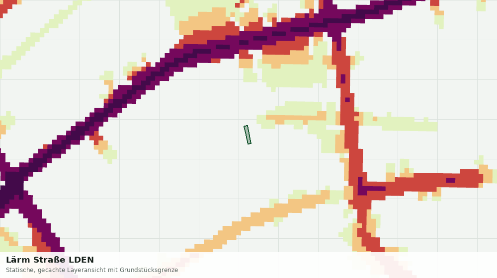 Statische Kartenansicht: Lärm Straße LDEN