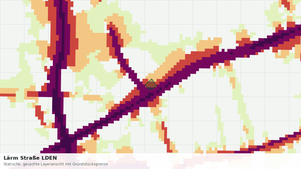 Statische Kartenansicht: Lärm Straße LDEN