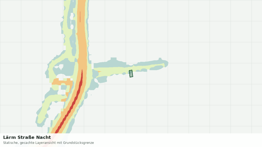 Statische Kartenansicht: Lärm Straße Nacht