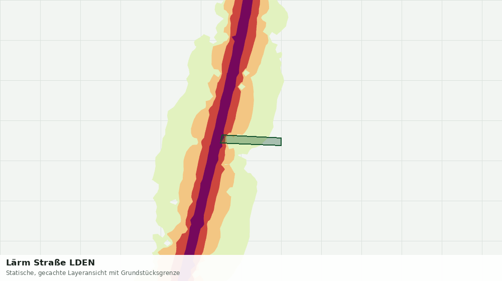 Statische Kartenansicht: Lärm Straße LDEN