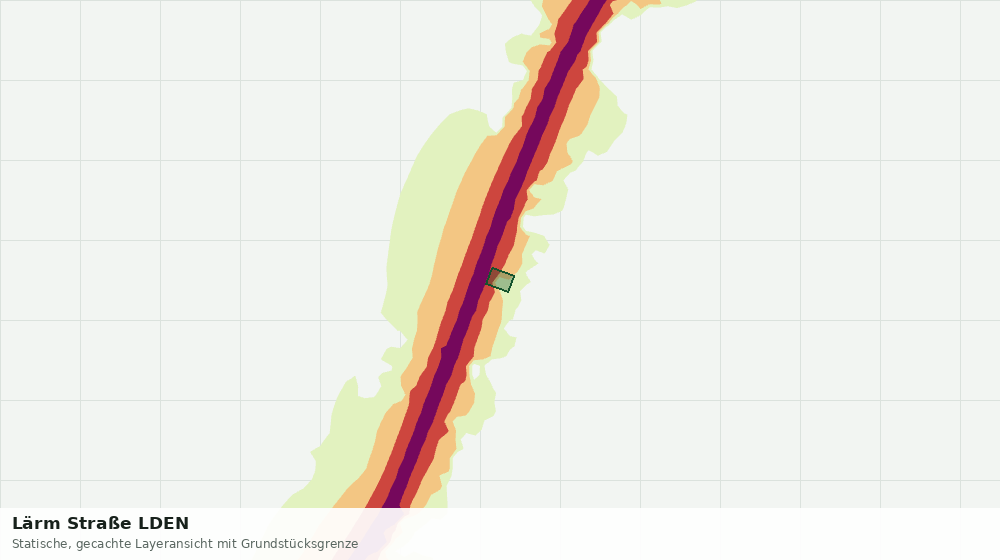 Statische Kartenansicht: Lärm Straße LDEN