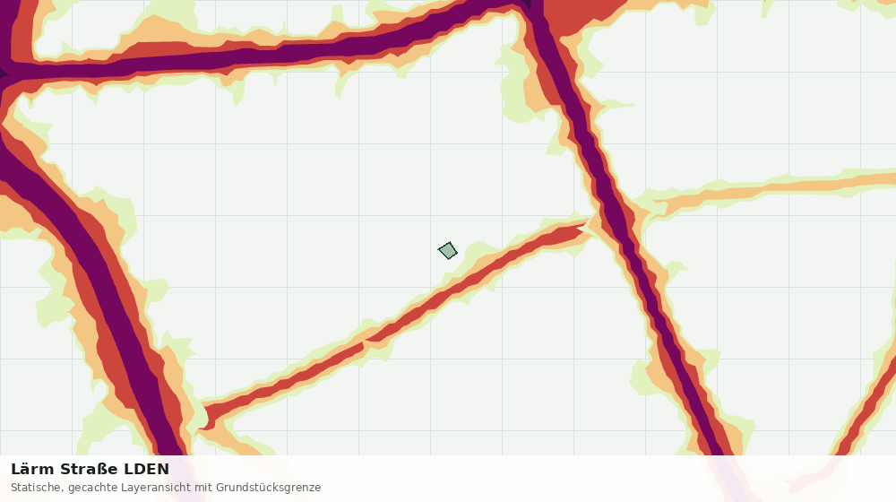 Statische Kartenansicht: Lärm Straße LDEN