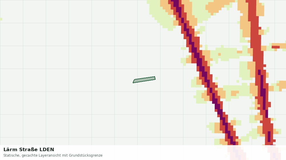 Statische Kartenansicht: Lärm Straße LDEN