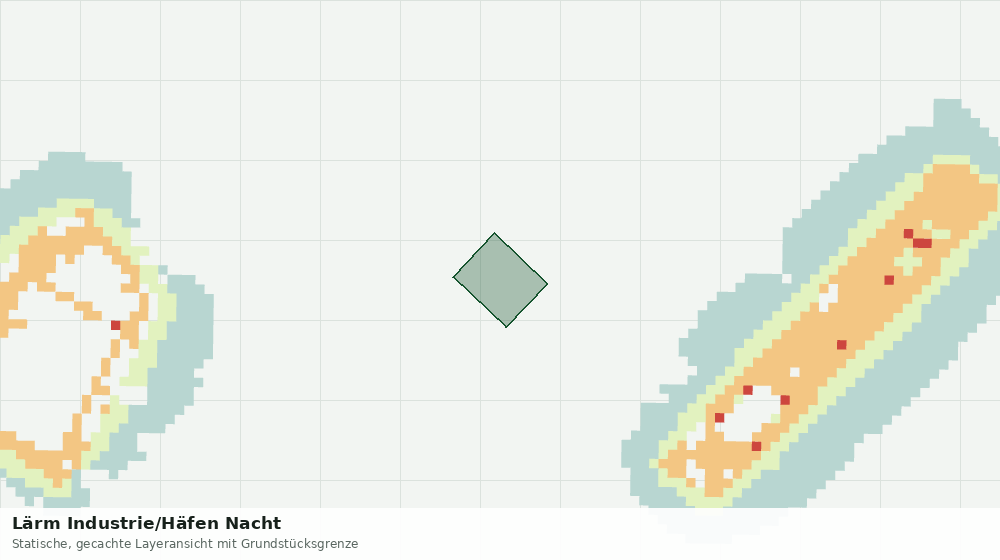 Statische Kartenansicht: Lärm Industrie/Häfen Nacht