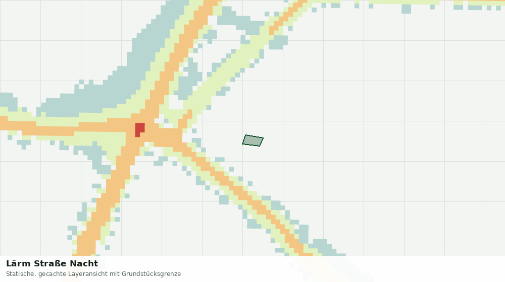 Statische Kartenansicht: Lärm Straße Nacht