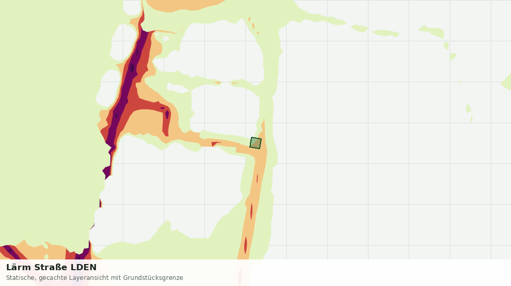 Statische Kartenansicht: Lärm Straße LDEN
