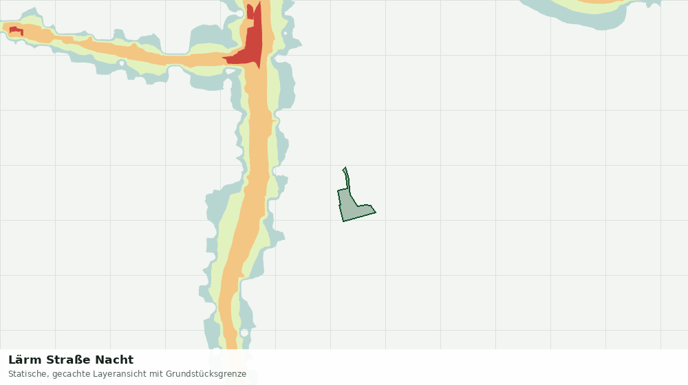 Statische Kartenansicht: Lärm Straße Nacht