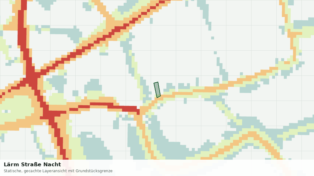 Statische Kartenansicht: Lärm Straße Nacht