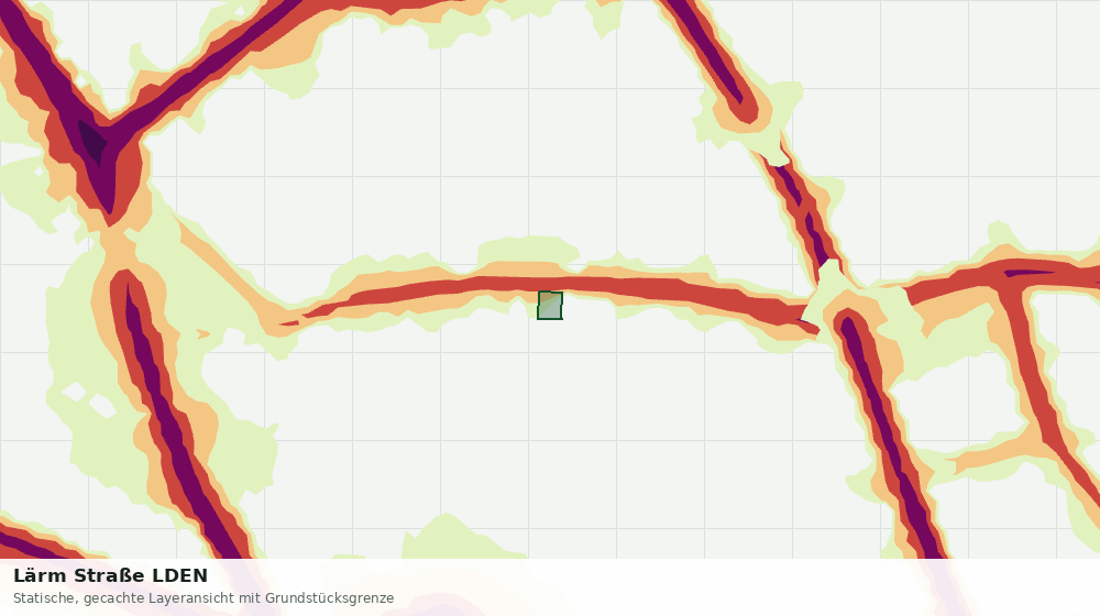 Statische Kartenansicht: Lärm Straße LDEN