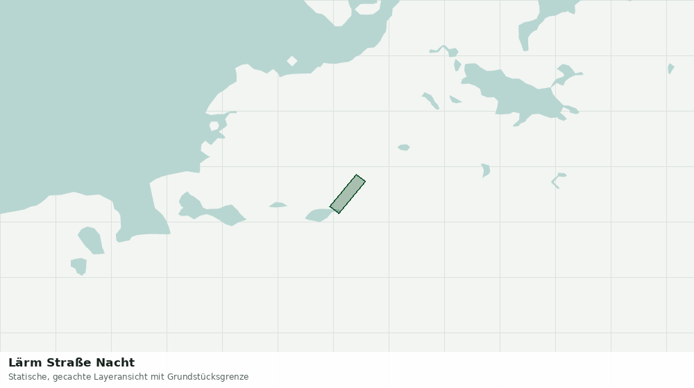 Statische Kartenansicht: Lärm Straße Nacht