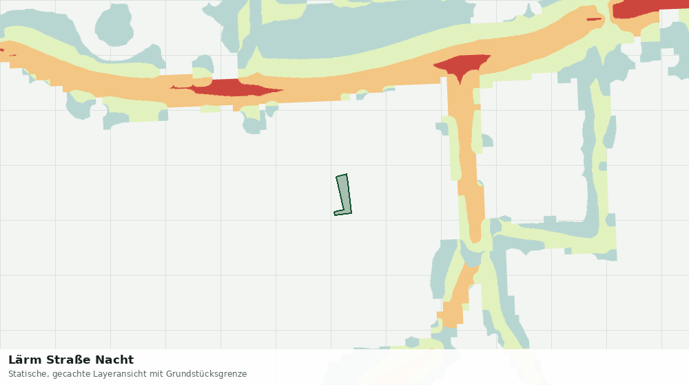 Statische Kartenansicht: Lärm Straße Nacht