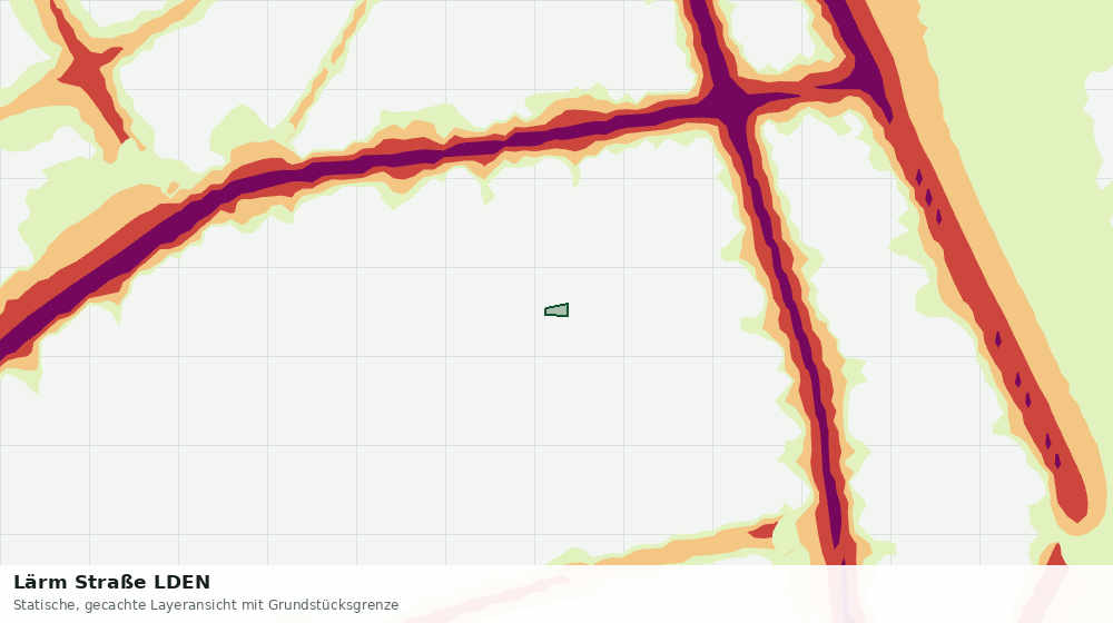 Statische Kartenansicht: Lärm Straße LDEN