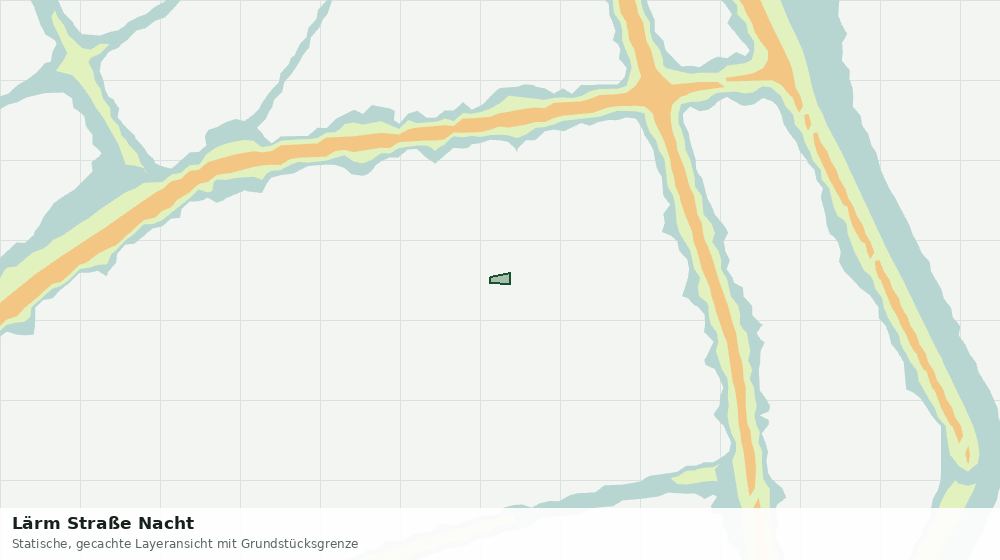 Statische Kartenansicht: Lärm Straße Nacht