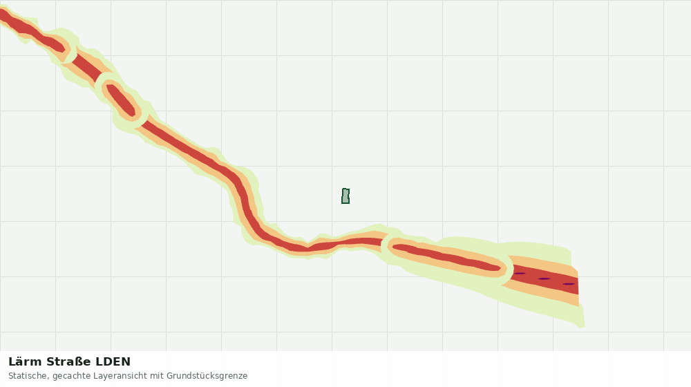 Statische Kartenansicht: Lärm Straße LDEN