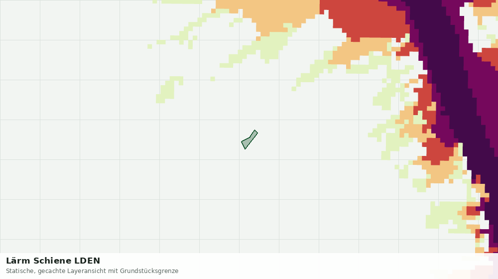 Statische Kartenansicht: Lärm Schiene LDEN