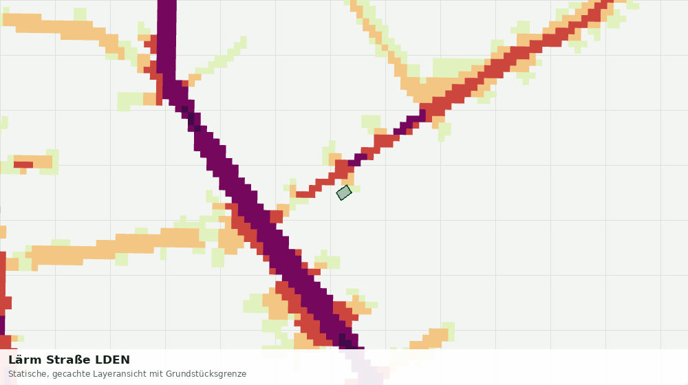 Statische Kartenansicht: Lärm Straße LDEN