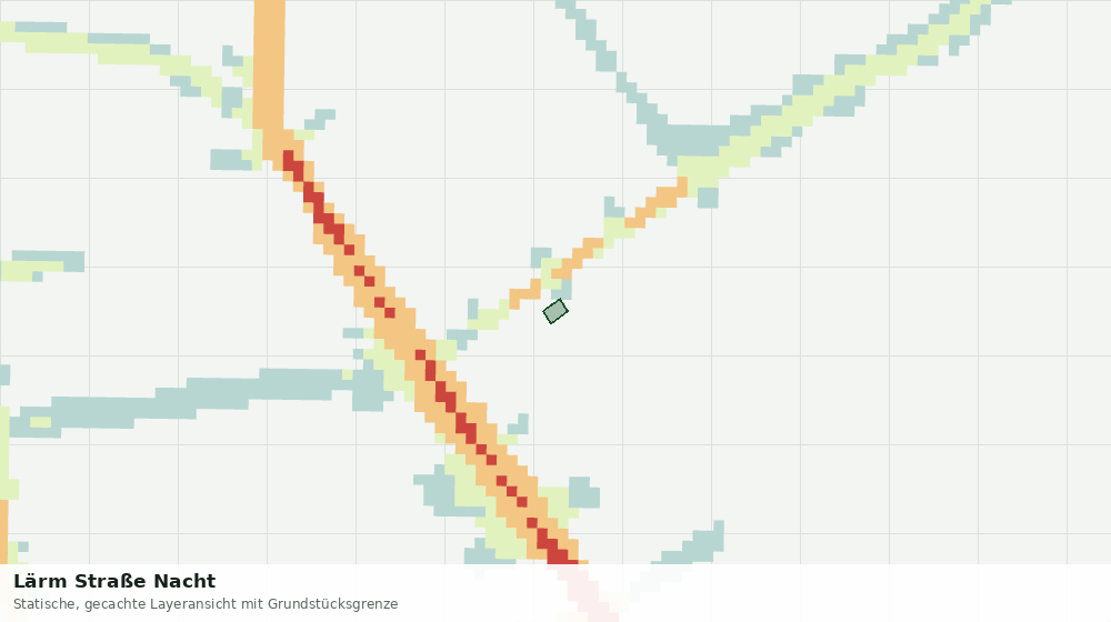 Statische Kartenansicht: Lärm Straße Nacht