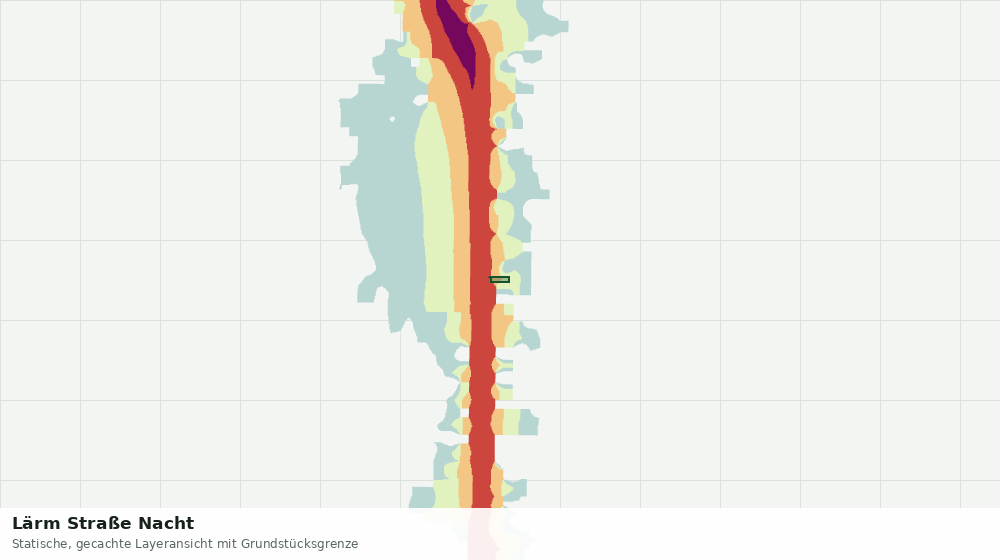 Statische Kartenansicht: Lärm Straße Nacht