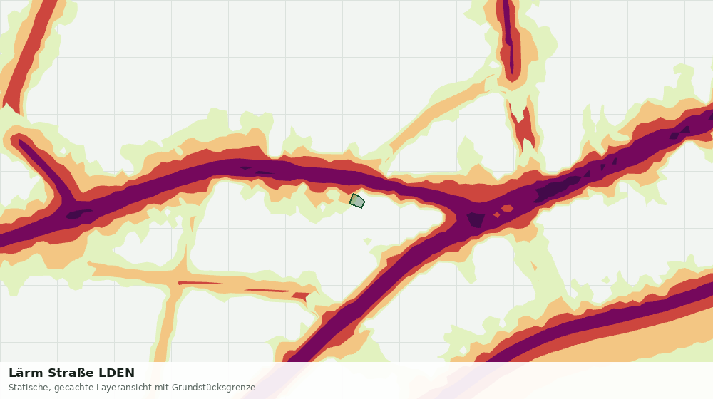 Statische Kartenansicht: Lärm Straße LDEN