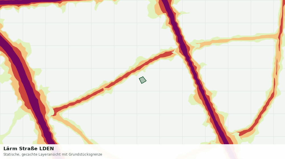 Statische Kartenansicht: Lärm Straße LDEN