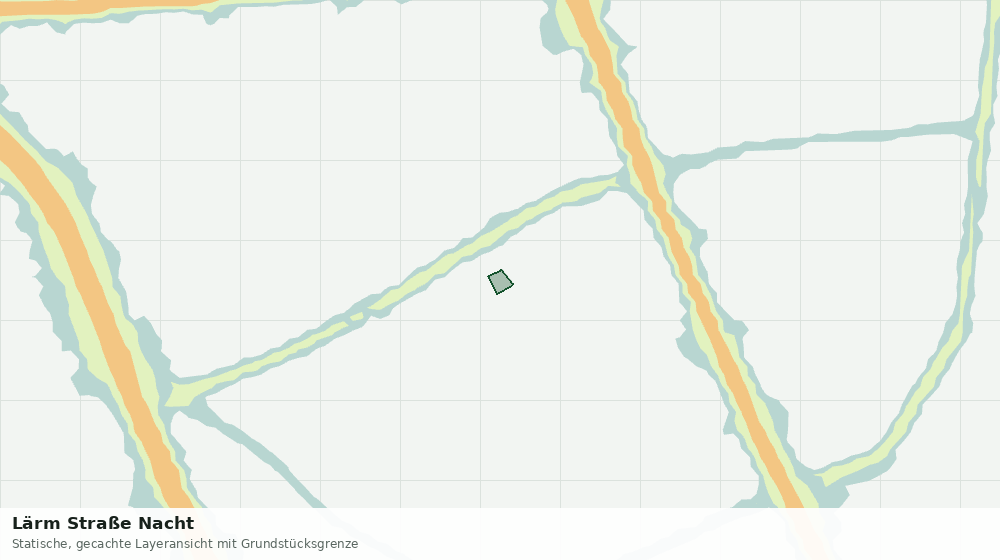 Statische Kartenansicht: Lärm Straße Nacht