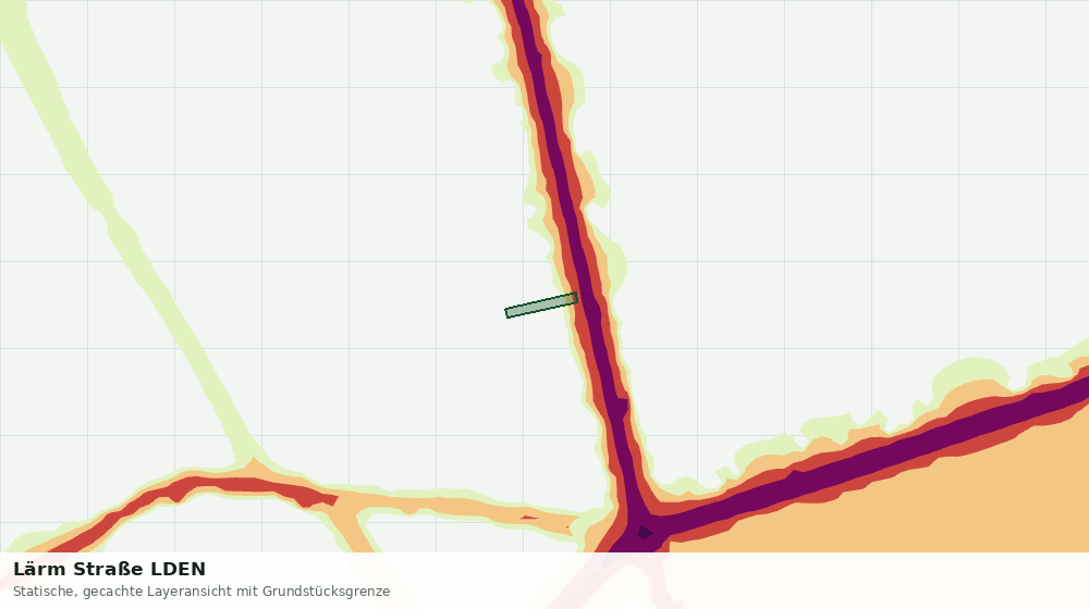 Statische Kartenansicht: Lärm Straße LDEN