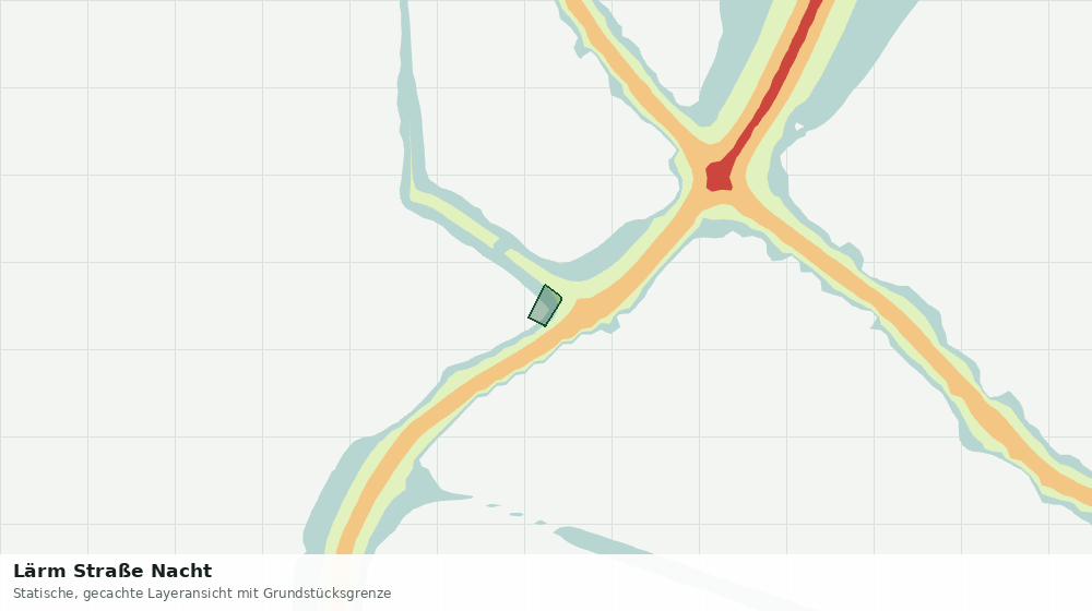Statische Kartenansicht: Lärm Straße Nacht