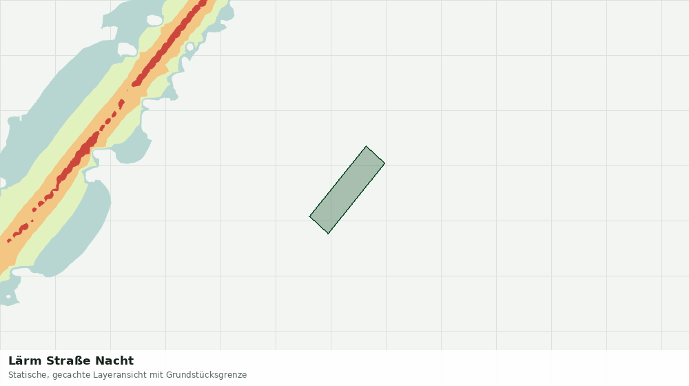 Statische Kartenansicht: Lärm Straße Nacht
