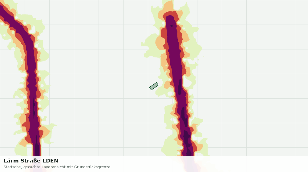 Statische Kartenansicht: Lärm Straße LDEN