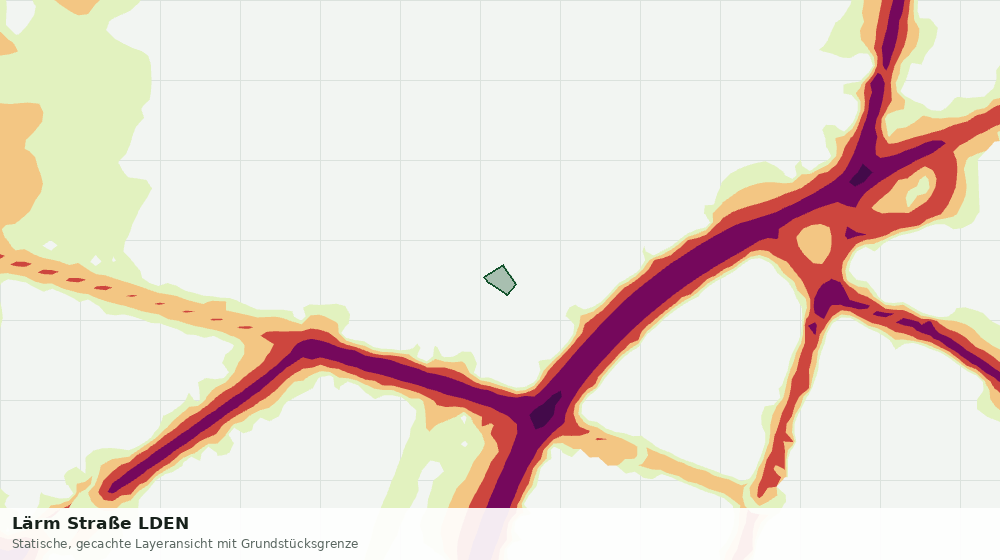 Statische Kartenansicht: Lärm Straße LDEN
