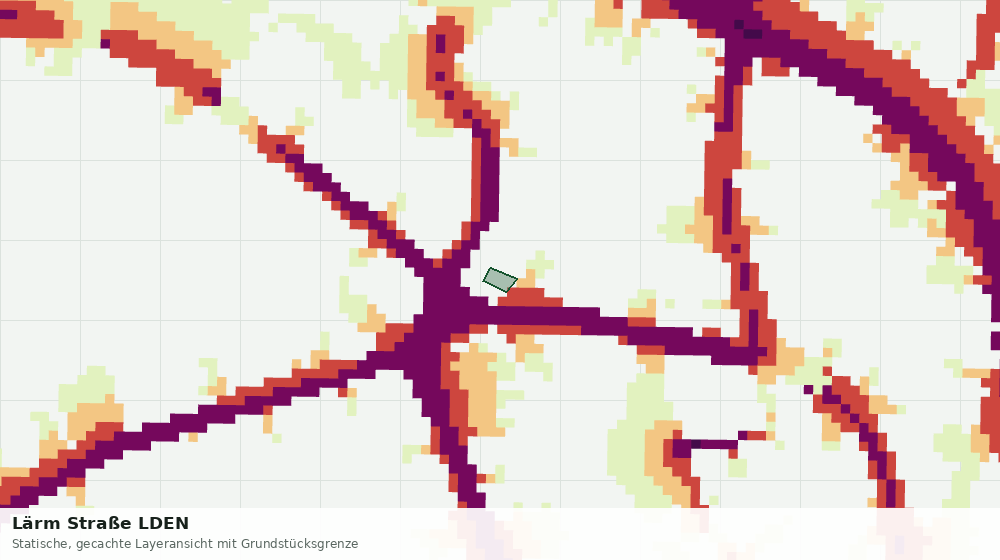 Statische Kartenansicht: Lärm Straße LDEN
