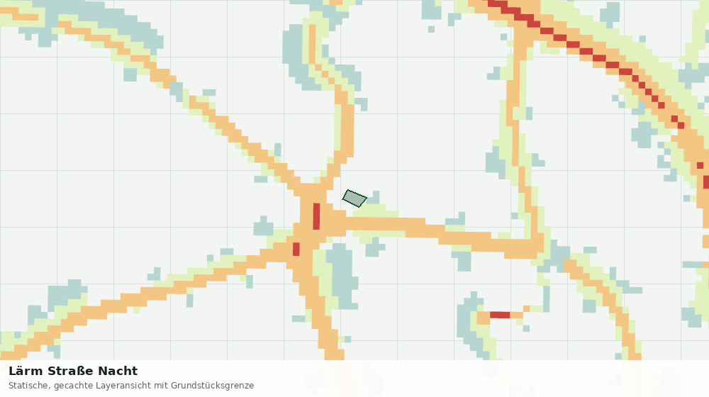 Statische Kartenansicht: Lärm Straße Nacht