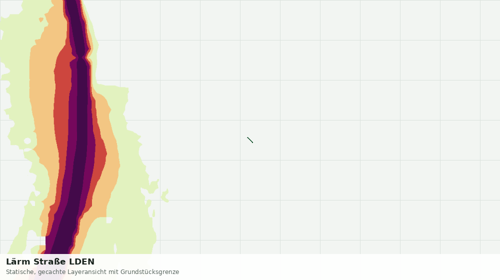 Statische Kartenansicht: Lärm Straße LDEN