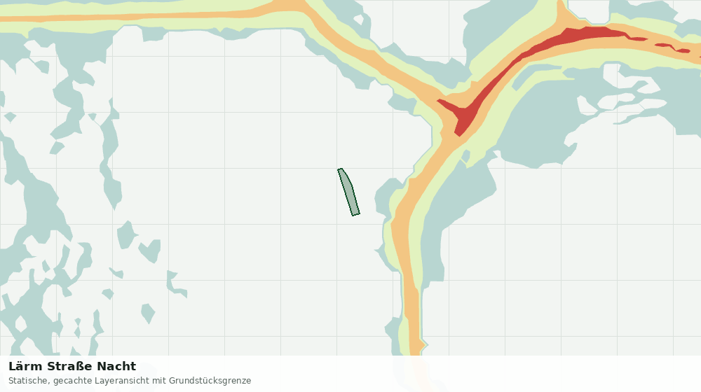 Statische Kartenansicht: Lärm Straße Nacht