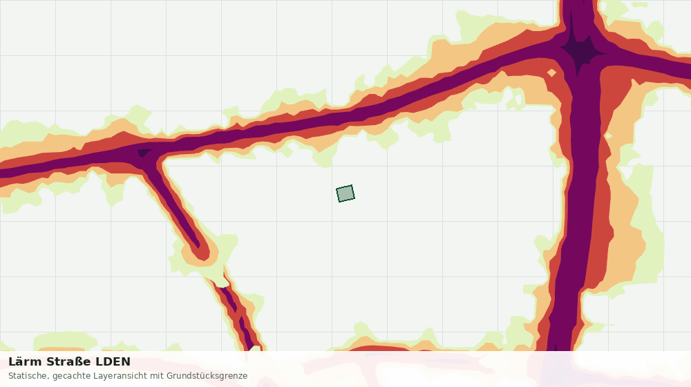 Statische Kartenansicht: Lärm Straße LDEN