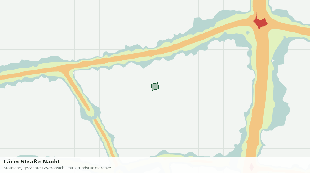 Statische Kartenansicht: Lärm Straße Nacht